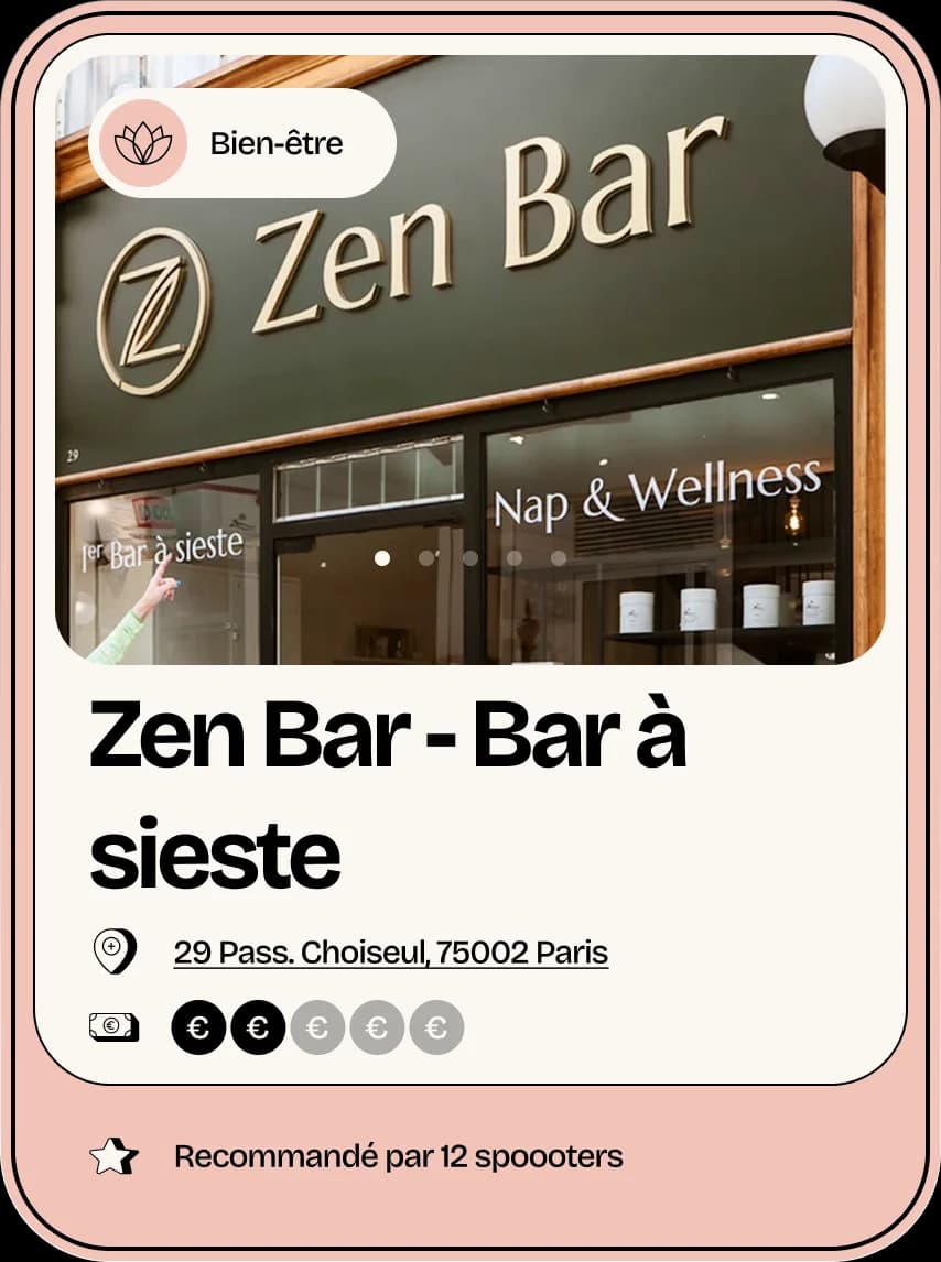 Zen Bar - Bar à sieste