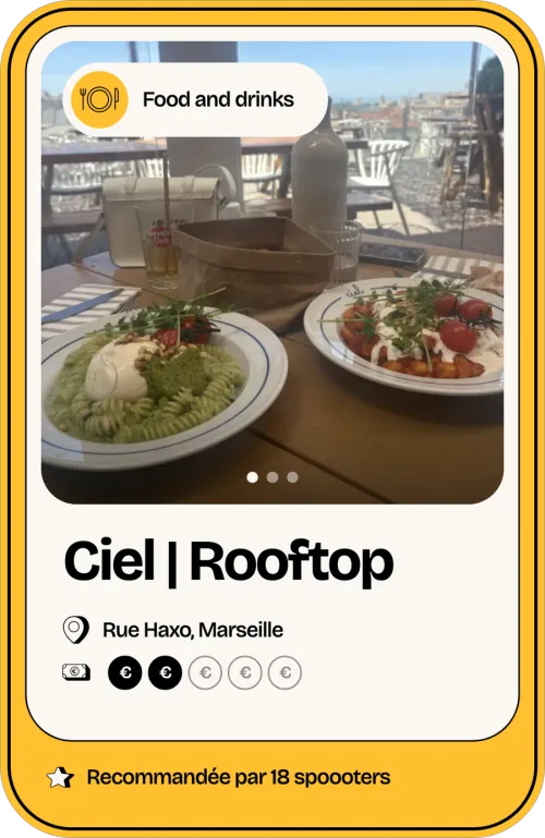 Carte spot Food & drinks